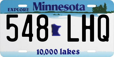 MN license plate 548LHQ