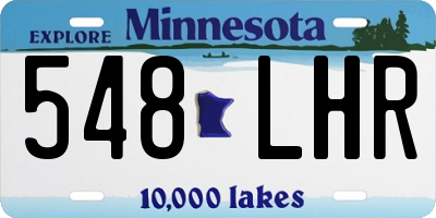 MN license plate 548LHR