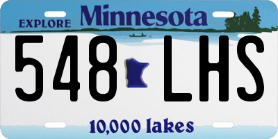 MN license plate 548LHS