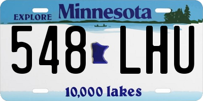 MN license plate 548LHU