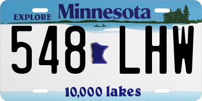 MN license plate 548LHW