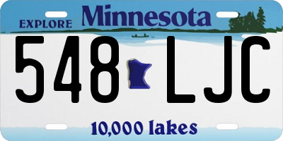 MN license plate 548LJC