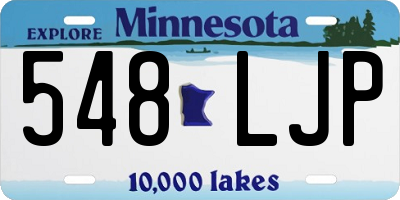 MN license plate 548LJP