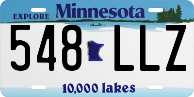 MN license plate 548LLZ