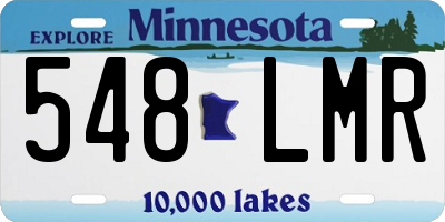 MN license plate 548LMR