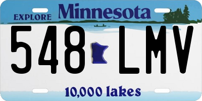 MN license plate 548LMV