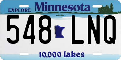 MN license plate 548LNQ