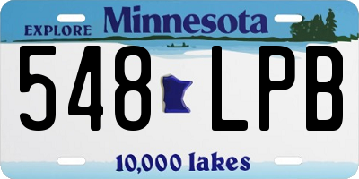 MN license plate 548LPB