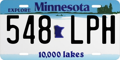 MN license plate 548LPH