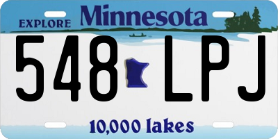 MN license plate 548LPJ