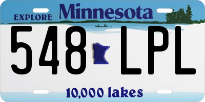 MN license plate 548LPL