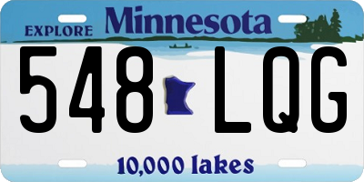 MN license plate 548LQG