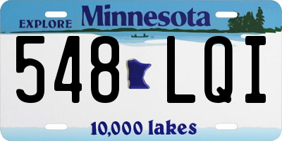 MN license plate 548LQI