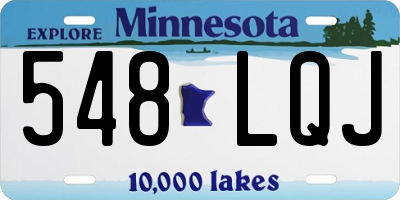 MN license plate 548LQJ