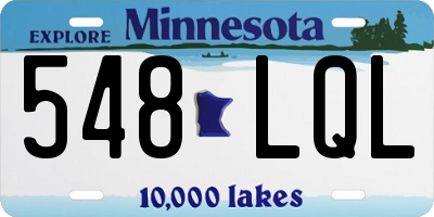MN license plate 548LQL