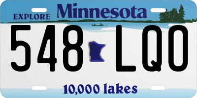 MN license plate 548LQO