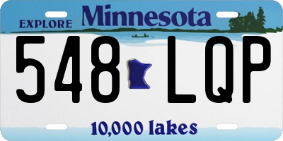 MN license plate 548LQP