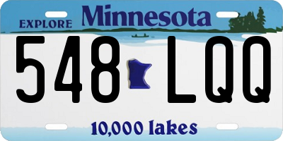 MN license plate 548LQQ