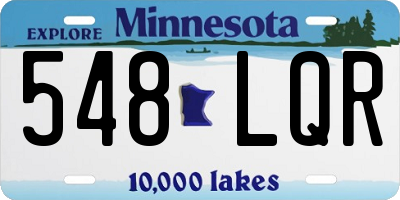 MN license plate 548LQR