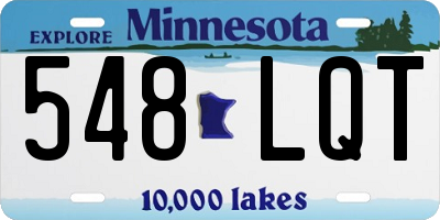 MN license plate 548LQT