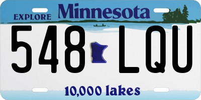 MN license plate 548LQU