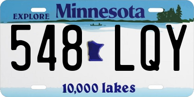 MN license plate 548LQY