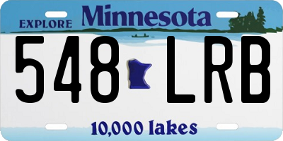 MN license plate 548LRB