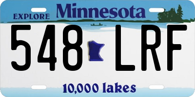 MN license plate 548LRF