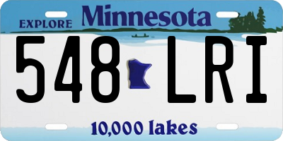 MN license plate 548LRI