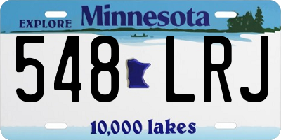 MN license plate 548LRJ