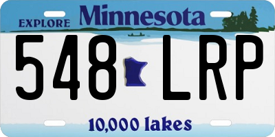 MN license plate 548LRP
