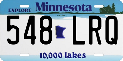MN license plate 548LRQ