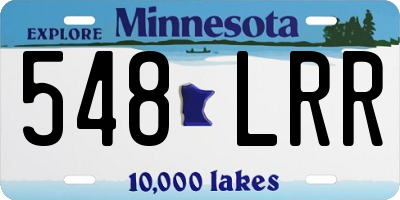MN license plate 548LRR