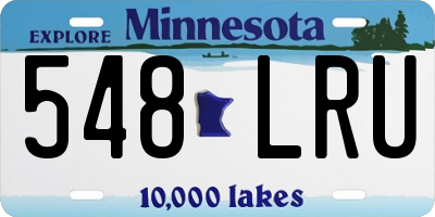 MN license plate 548LRU