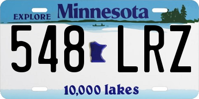 MN license plate 548LRZ