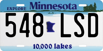 MN license plate 548LSD