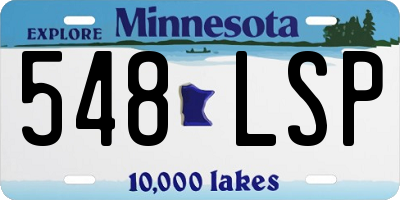 MN license plate 548LSP