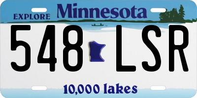 MN license plate 548LSR