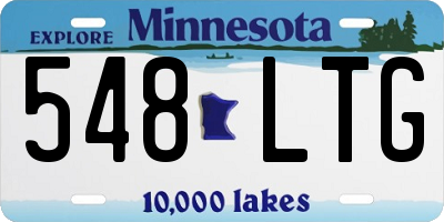 MN license plate 548LTG