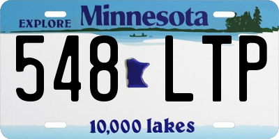 MN license plate 548LTP