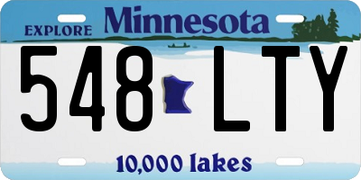 MN license plate 548LTY