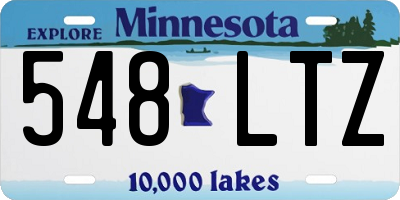 MN license plate 548LTZ