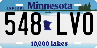 MN license plate 548LVO