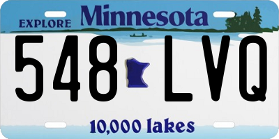 MN license plate 548LVQ