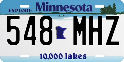 MN license plate 548MHZ