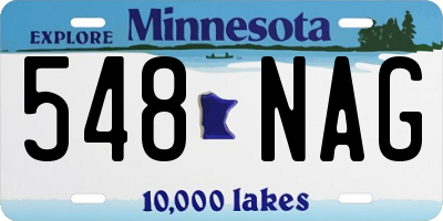 MN license plate 548NAG