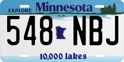 MN license plate 548NBJ