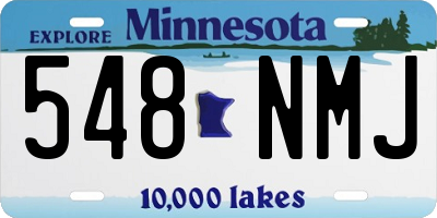 MN license plate 548NMJ