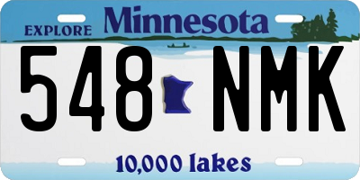 MN license plate 548NMK