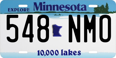 MN license plate 548NMO